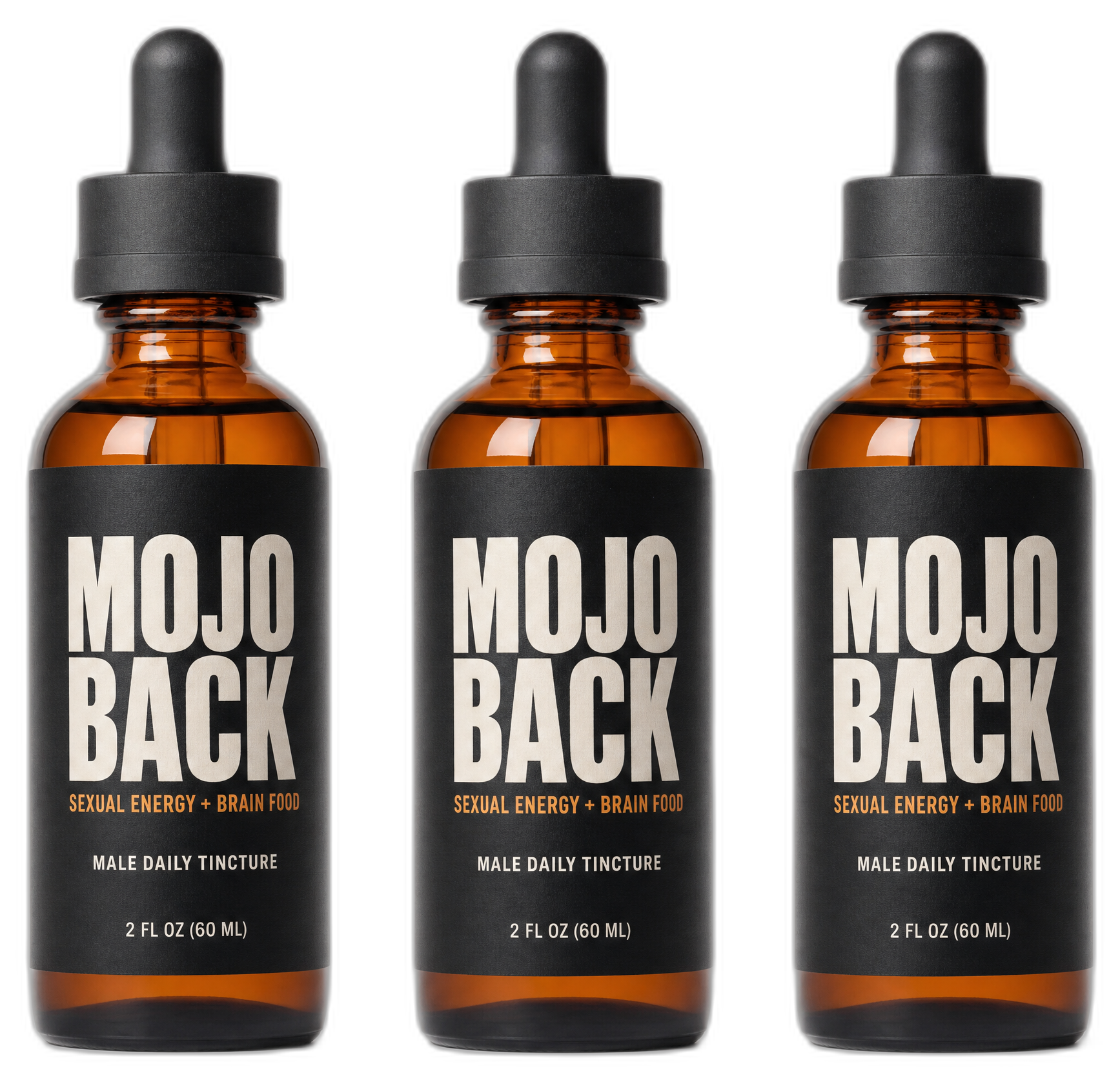 MOJO BACK daily tincture — three-bottle founding set